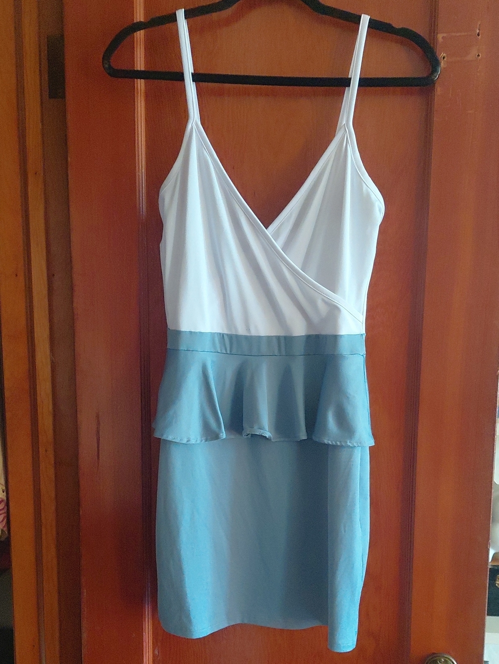 White And Grey Stretch Body Con Dress